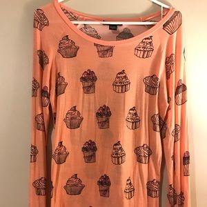 Pink Cupcake Longsleeve Tee